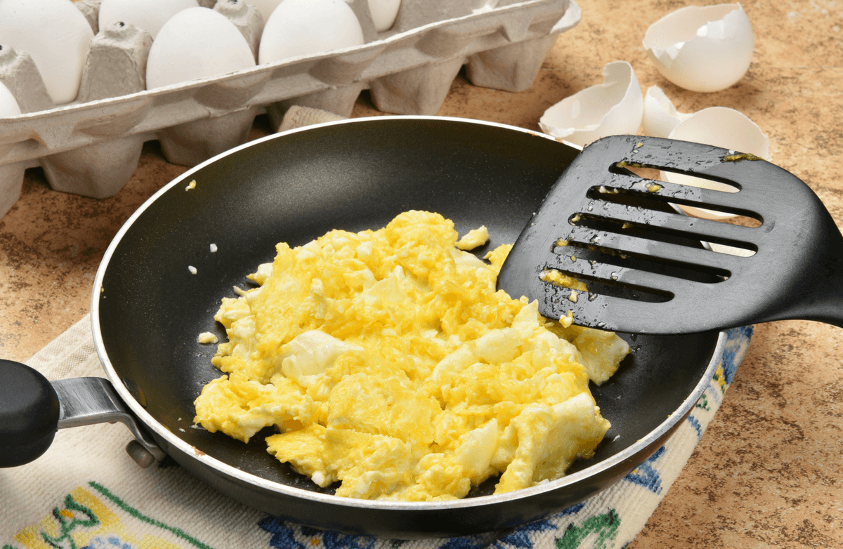 hard scrambled eggs